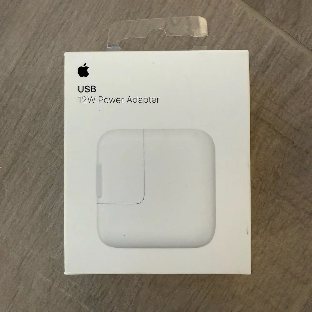 New in box Apple White USB 12W Power Adapter